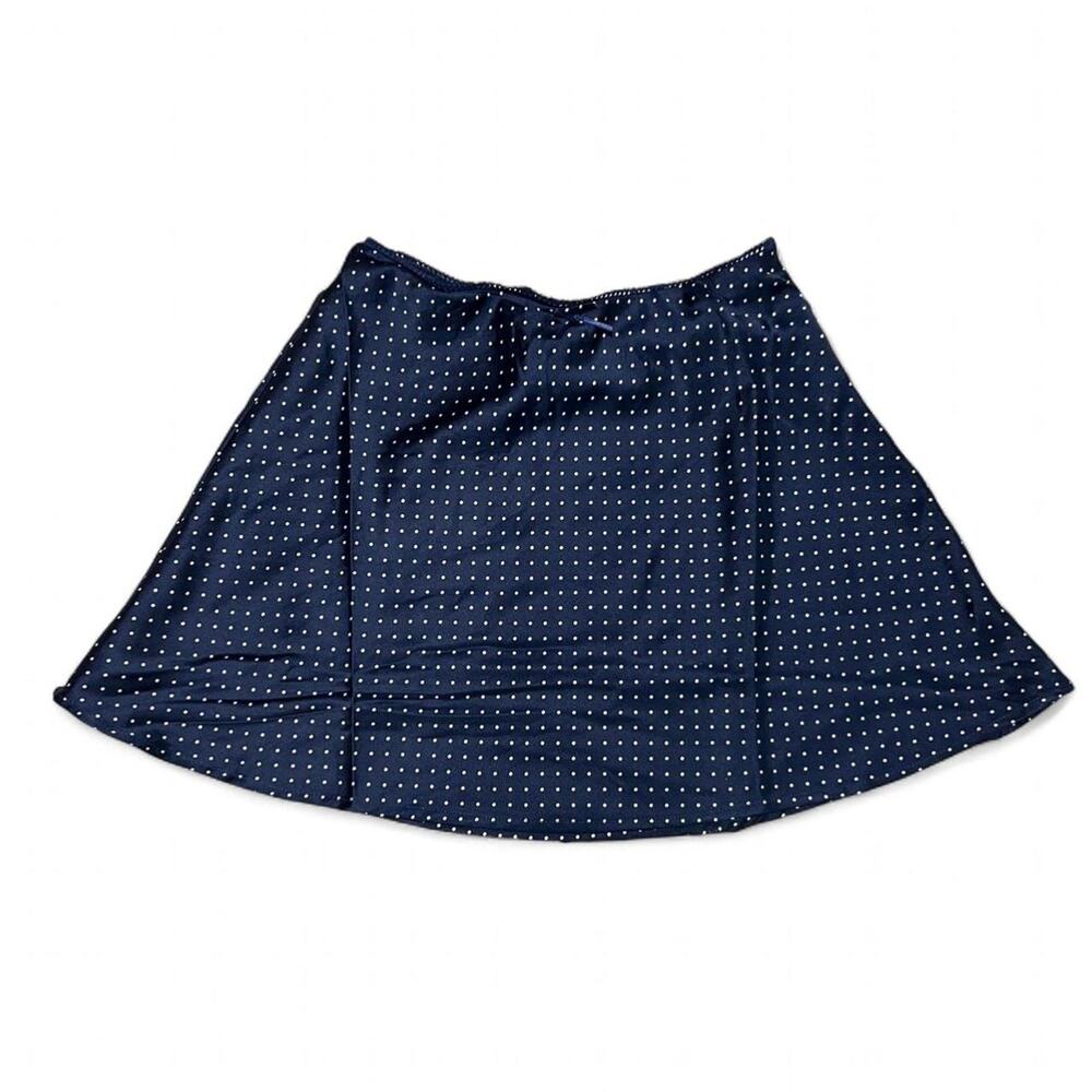 Navy blue polka dot skirt